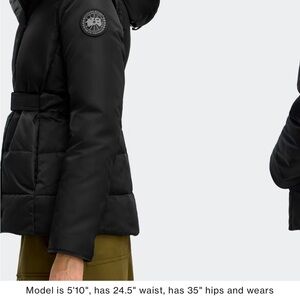 Canada Goose Women's Black Puffer Coat